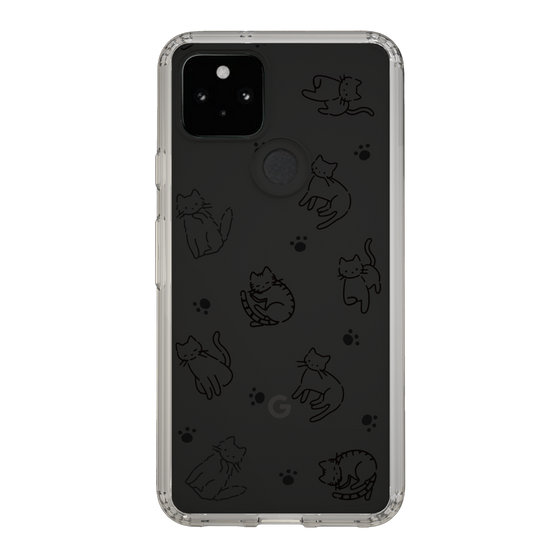 Slim Protection Case［ Original - CASEPLAY Cat All-over Pattern - black ］