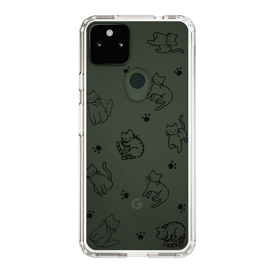 Slim Protection Case［ Original - CASEPLAY Cat All-over Pattern - black ］