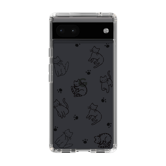 Slim Protection Case［ Original - CASEPLAY Cat All-over Pattern - black ］