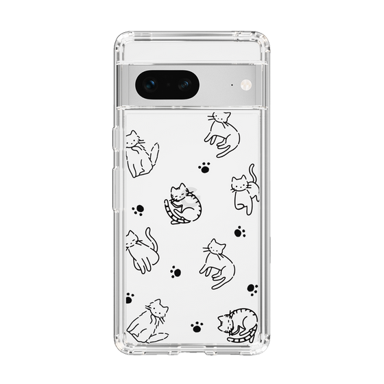 Slim Protection Case［ Original - CASEPLAY Cat All-over Pattern - black ］