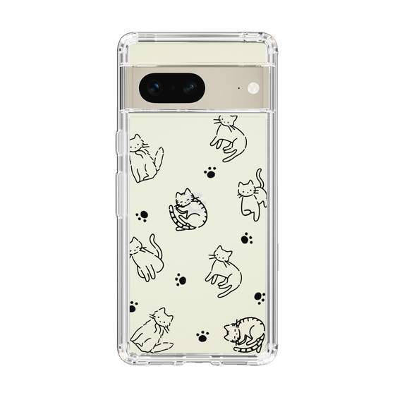 Slim Protection Case［ Original - CASEPLAY Cat All-over Pattern - black ］