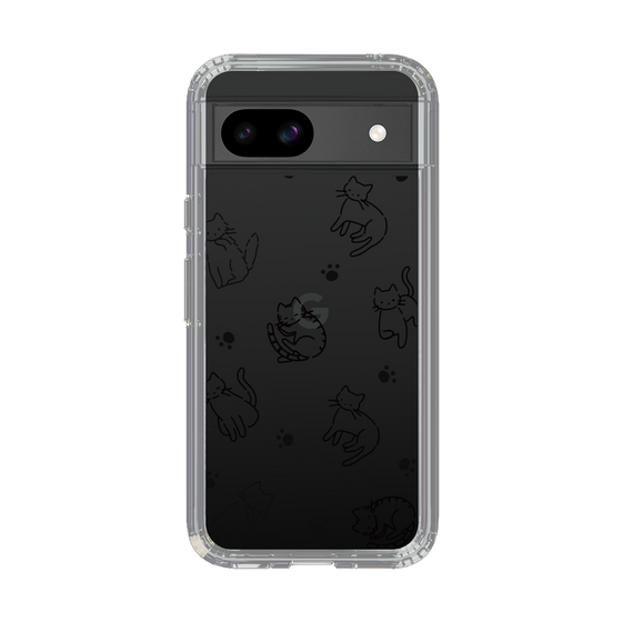 Slim Protection Case［ Original - CASEPLAY Cat All-over Pattern - black ］