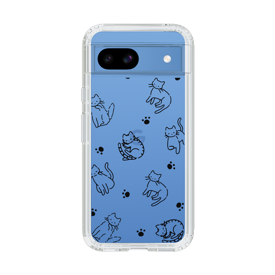 Slim Protection Case［ Original - CASEPLAY Cat All-over Pattern - black ］