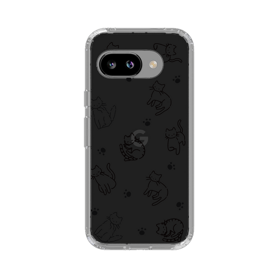 Slim Protection Case［ Original - CASEPLAY Cat All-over Pattern - black ］