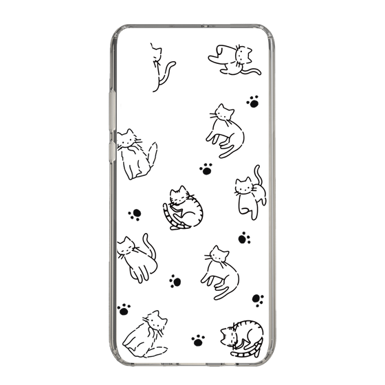 Slim Protection Case［ Original - CASEPLAY Cat All-over Pattern - black ］