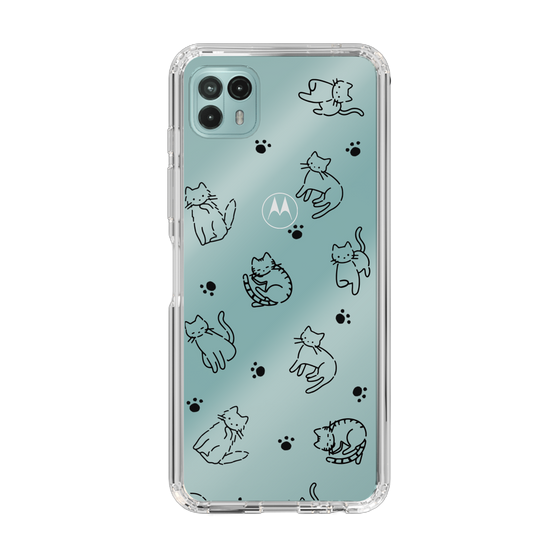 Slim Protection Case［ Original - CASEPLAY Cat All-over Pattern - black ］