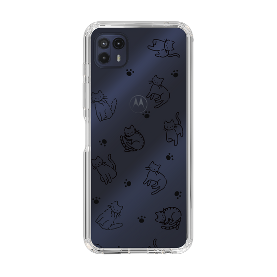 Slim Protection Case［ Original - CASEPLAY Cat All-over Pattern - black ］