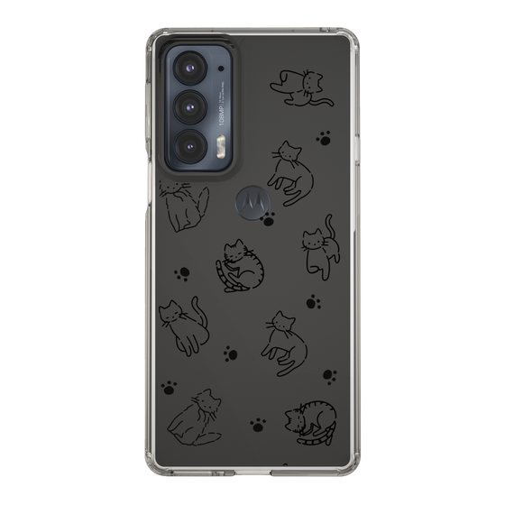 Slim Protection Case［ Original - CASEPLAY Cat All-over Pattern - black ］