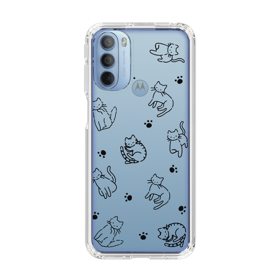 Slim Protection Case［ Original - CASEPLAY Cat All-over Pattern - black ］