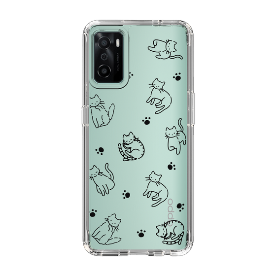 Slim Protection Case［ Original - CASEPLAY Cat All-over Pattern - black ］