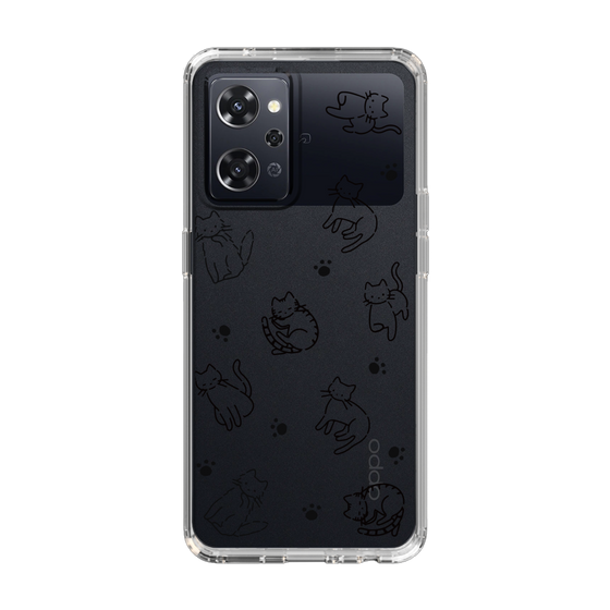 Slim Protection Case［ オリジナル - CASEPLAYネコ総柄 - black ］