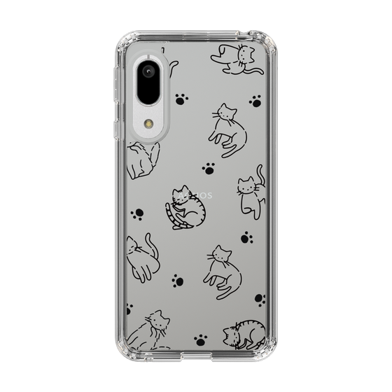 Slim Protection Case［ Original - CASEPLAY Cat All-over Pattern - black ］
