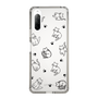 Slim Protection Case［ Original - CASEPLAY Cat All-over Pattern - black ］