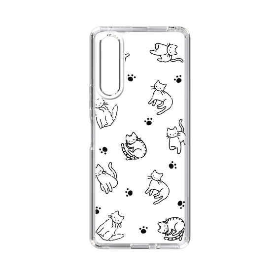 Slim Protection Case［ Original - CASEPLAY Cat All-over Pattern - black ］