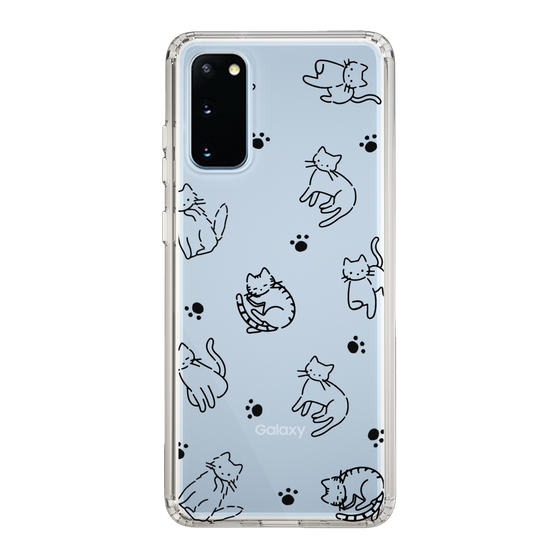 Slim Protection Case［ Original - CASEPLAY Cat All-over Pattern - black ］