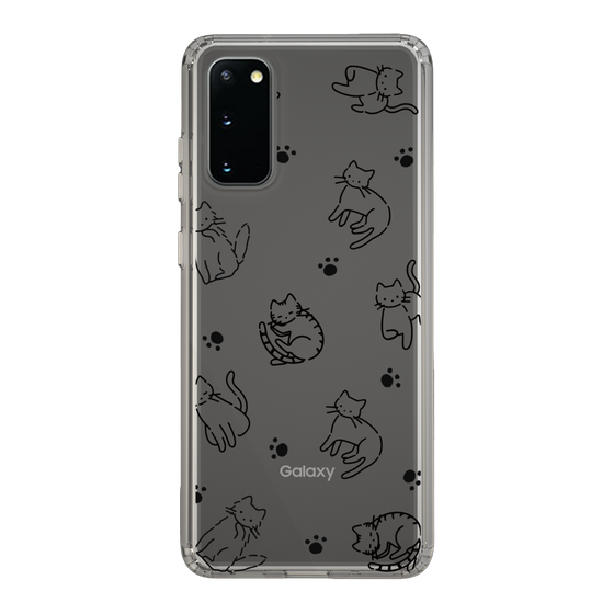 Slim Protection Case［ Original - CASEPLAY Cat All-over Pattern - black ］
