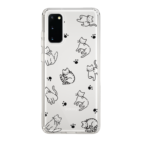 Slim Protection Case［ Original - CASEPLAY Cat All-over Pattern - black ］