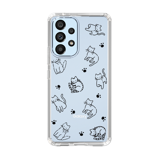 Slim Protection Case［ Original - CASEPLAY Cat All-over Pattern - black ］