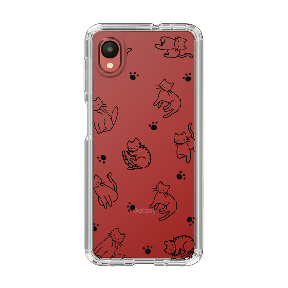Slim Protection Case［ Original - CASEPLAY Cat All-over Pattern - black ］