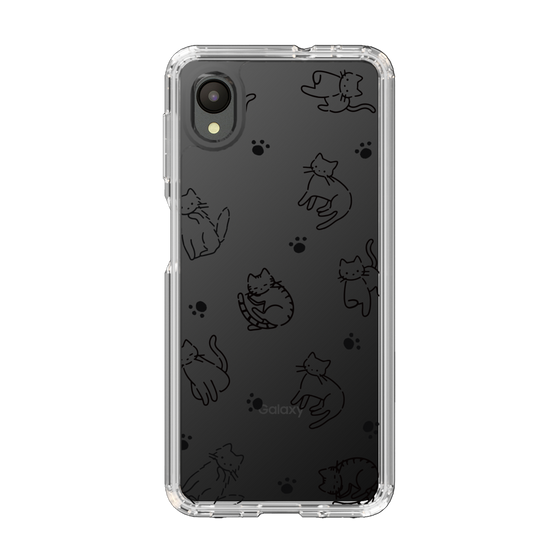 Slim Protection Case［ Original - CASEPLAY Cat All-over Pattern - black ］
