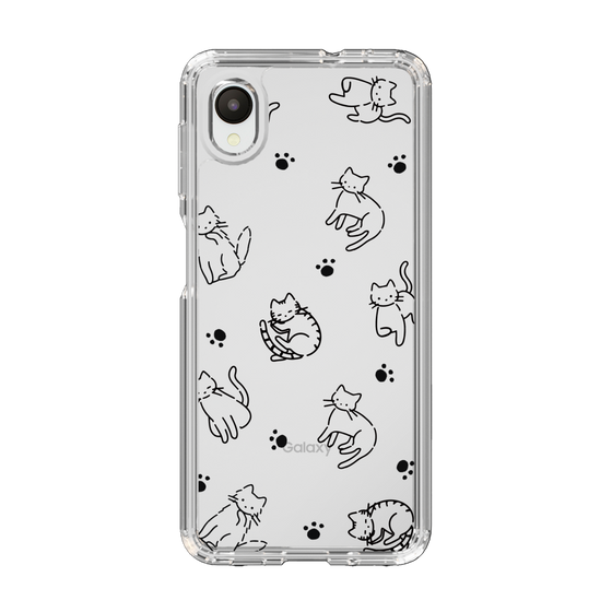 Slim Protection Case［ Original - CASEPLAY Cat All-over Pattern - black ］