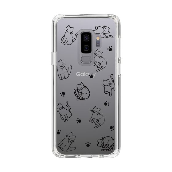 Slim Protection Case［ Original - CASEPLAY Cat All-over Pattern - black ］