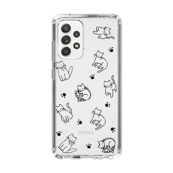 Slim Protection Case［ Original - CASEPLAY Cat All-over Pattern - black ］