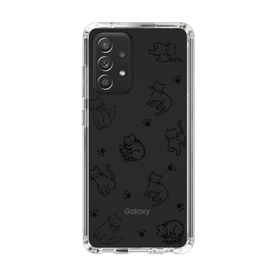 Slim Protection Case［ Original - CASEPLAY Cat All-over Pattern - black ］