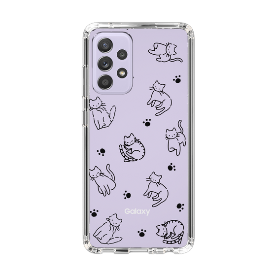 Slim Protection Case［ Original - CASEPLAY Cat All-over Pattern - black ］