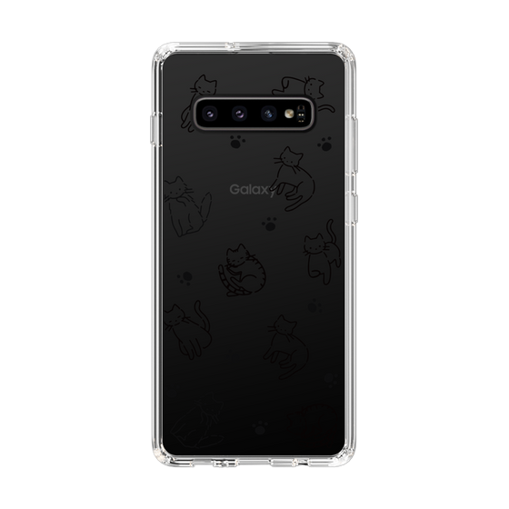Slim Protection Case［ Original - CASEPLAY Cat All-over Pattern - black ］