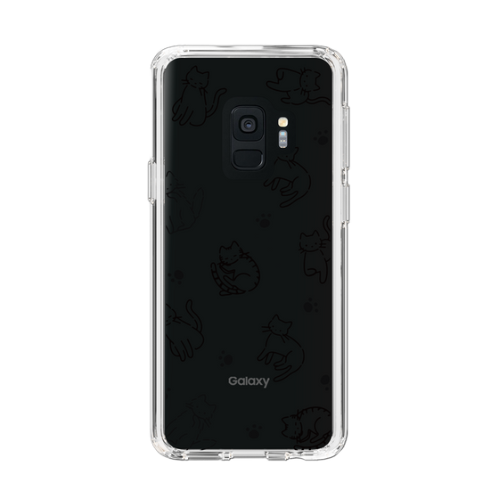 Slim Protection Case［ Original - CASEPLAY Cat All-over Pattern - black ］