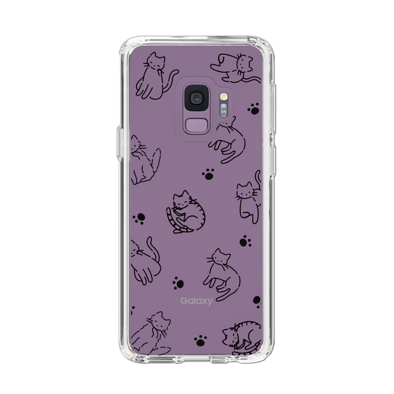 Slim Protection Case［ Original - CASEPLAY Cat All-over Pattern - black ］