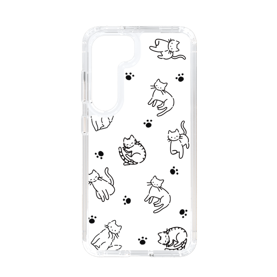 Slim Protection Case［ Original - CASEPLAY Cat All-over Pattern - black ］