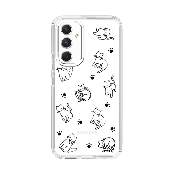 Slim Protection Case［ Original - CASEPLAY Cat All-over Pattern - black ］