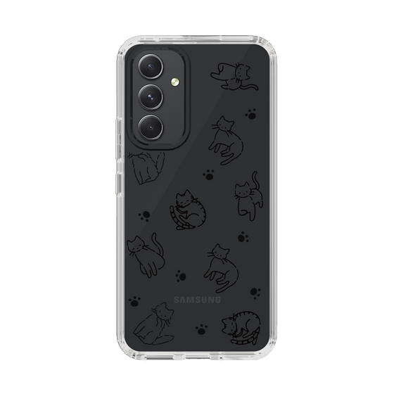 Slim Protection Case［ Original - CASEPLAY Cat All-over Pattern - black ］