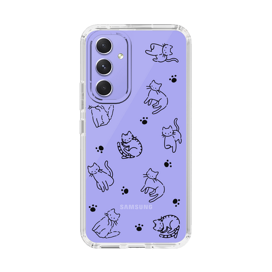 Slim Protection Case［ Original - CASEPLAY Cat All-over Pattern - black ］