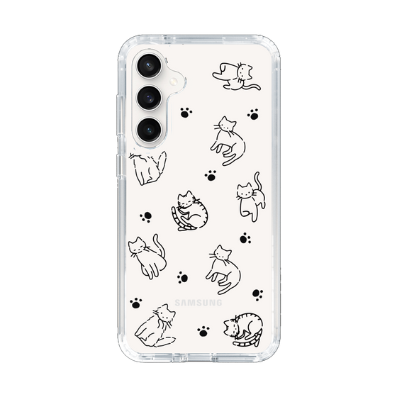 Slim Protection Case［ Original - CASEPLAY Cat All-over Pattern - black ］