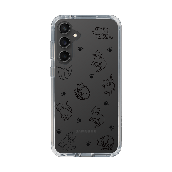 Slim Protection Case［ Original - CASEPLAY Cat All-over Pattern - black ］