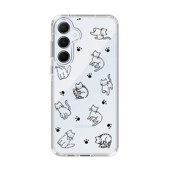Slim Protection Case［ オリジナル - CASEPLAYネコ総柄 - black ］