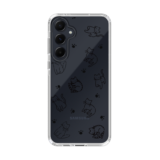 Slim Protection Case［ オリジナル - CASEPLAYネコ総柄 - black ］