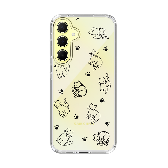 Slim Protection Case［ オリジナル - CASEPLAYネコ総柄 - black ］