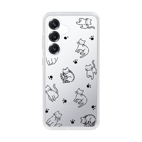 Slim Protection Case［ Original - CASEPLAY Cat All-over Pattern - black ］