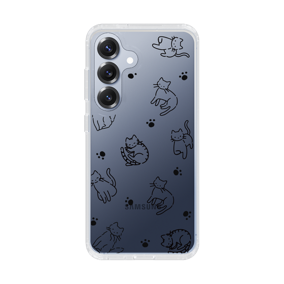 Slim Protection Case［ Original - CASEPLAY Cat All-over Pattern - black ］