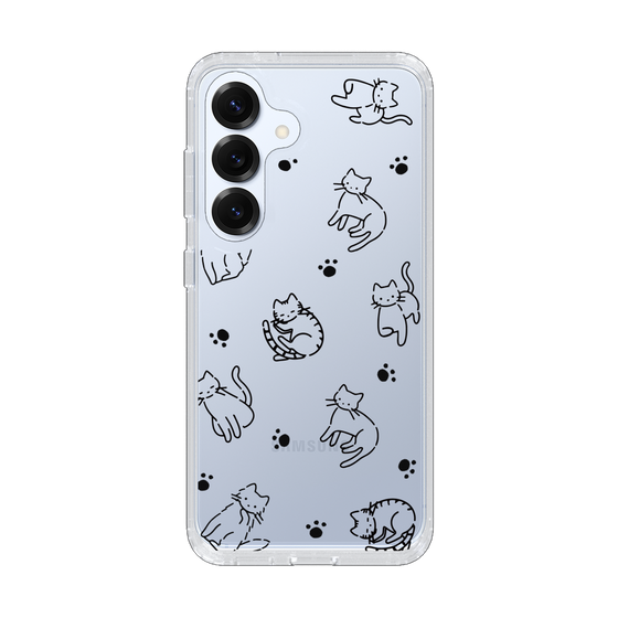 Slim Protection Case［ Original - CASEPLAY Cat All-over Pattern - black ］