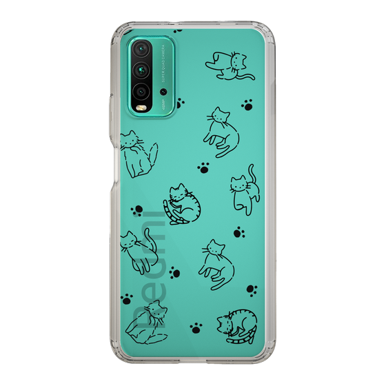 Slim Protection Case［ Original - CASEPLAY Cat All-over Pattern - black ］
