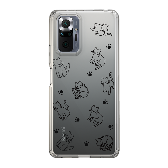 Slim Protection Case［ Original - CASEPLAY Cat All-over Pattern - black ］