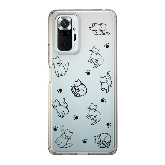 Slim Protection Case［ Original - CASEPLAY Cat All-over Pattern - black ］