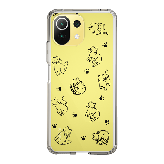 Slim Protection Case［ Original - CASEPLAY Cat All-over Pattern - black ］