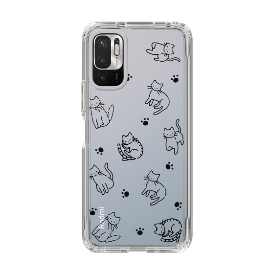 Slim Protection Case［ Original - CASEPLAY Cat All-over Pattern - black ］