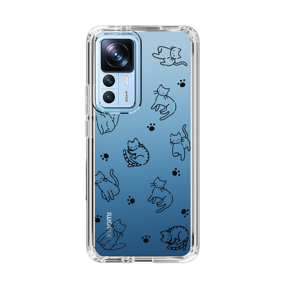 Slim Protection Case［ Original - CASEPLAY Cat All-over Pattern - black ］